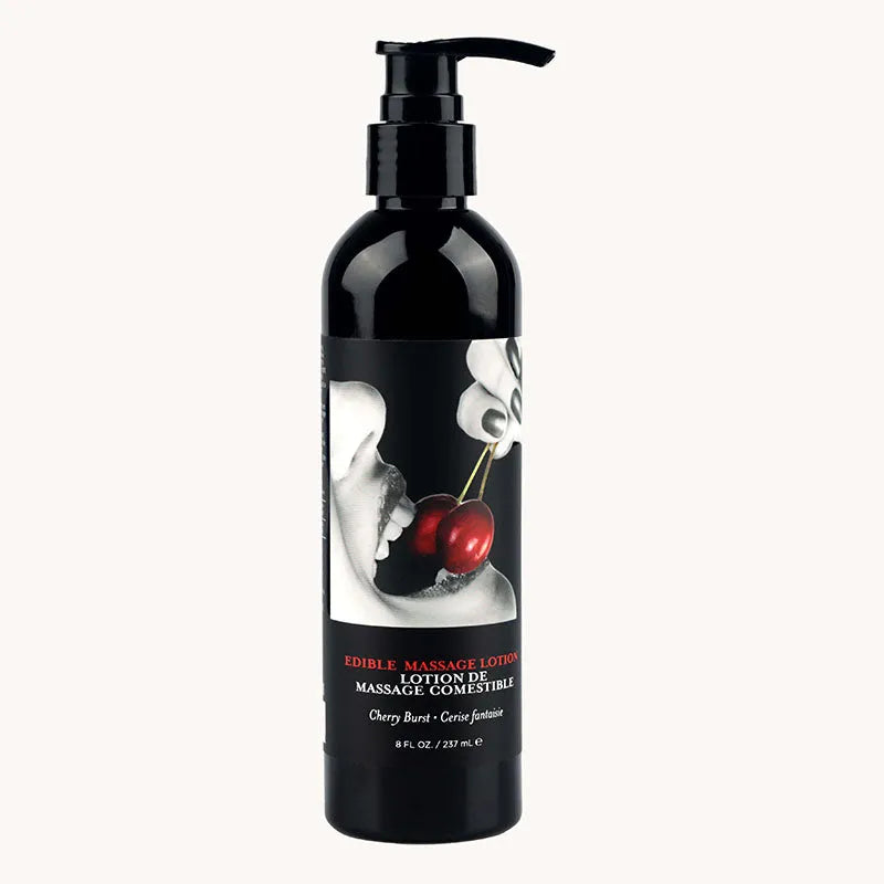 Edible Massage Lotion - Cherry - Cherry Flavoured Massage Lotion - 237 ml