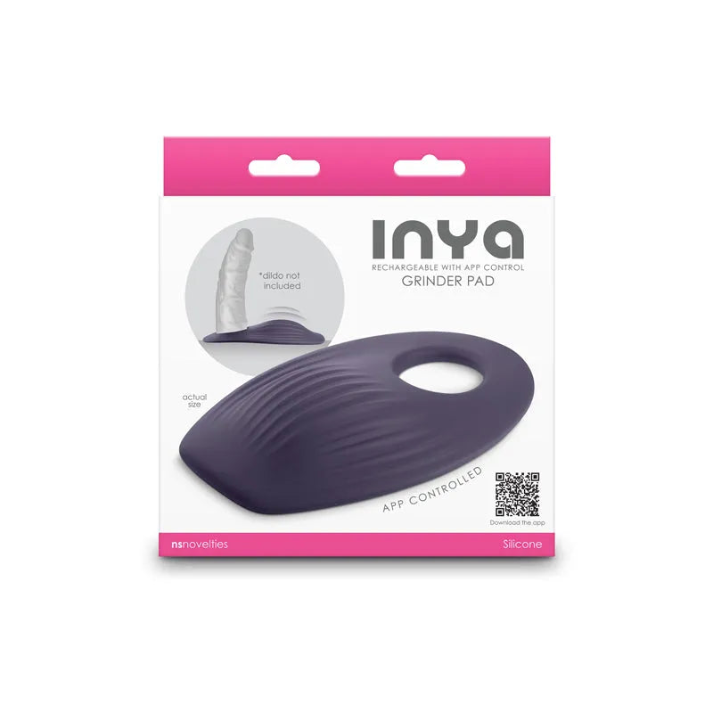 INYA Grinder - Grey - Grey USB Rechargeable Vibrating Grinding Pad with App Control