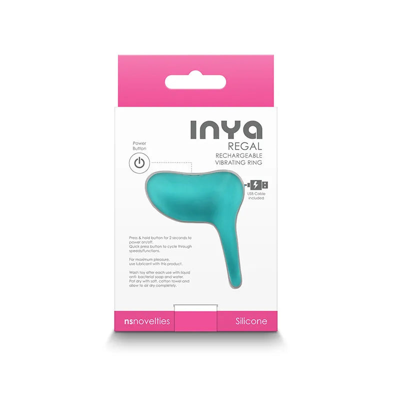 INYA Regal - Teal - Teal USB Rechargeable Finger Stimulator