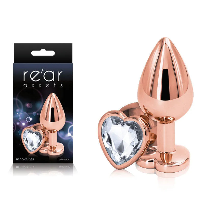 Rear Assets Rose Gold Heart Medium - Take A Peek