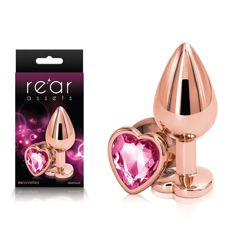 Rear Assets Rose Gold Heart Medium - Take A Peek