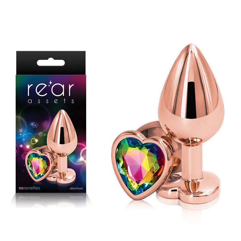 Rear Assets Rose Gold Heart Medium - Take A Peek