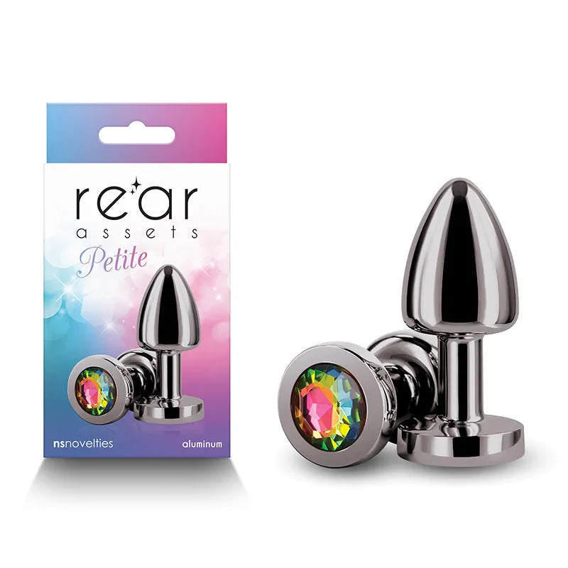 Rear Assets Petite - Gunmetal with Rainbow Gem - Take A Peek