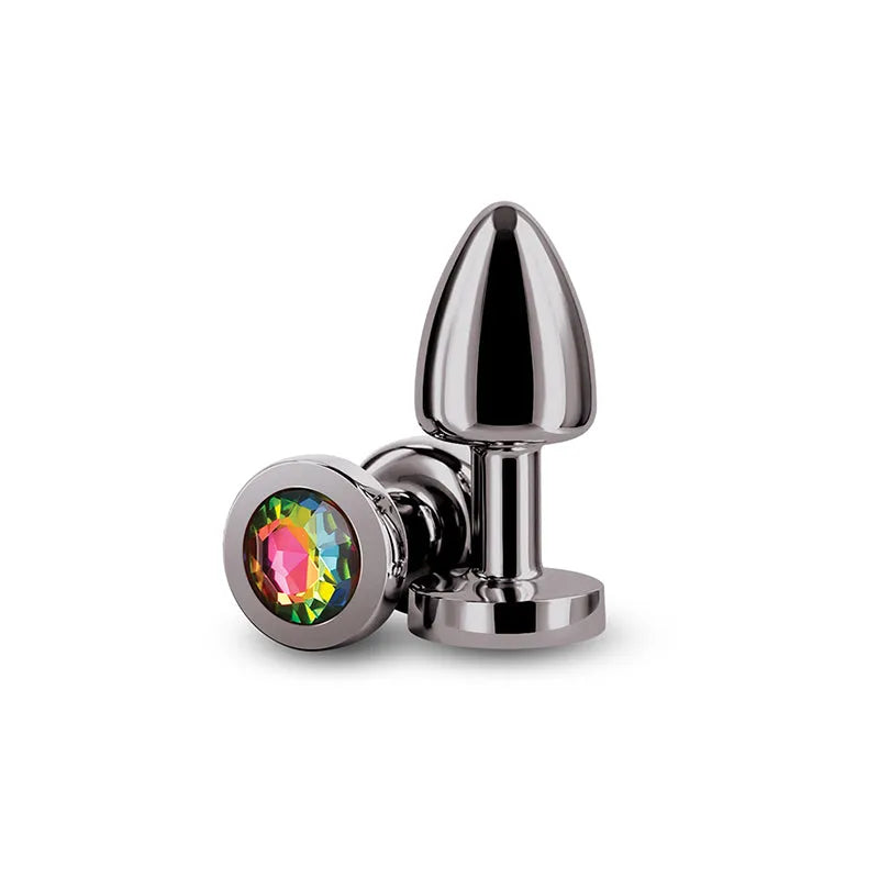 Rear Assets Petite - Gunmetal with Rainbow Gem - Take A Peek