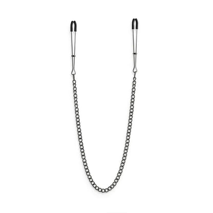 Bound Nipple Clamps - DC3 - Gunmetal - Gunmetal Nipple Clamps with Chain