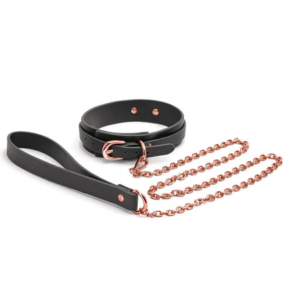 Bondage Couture Collar & Leash -  -  Restraint