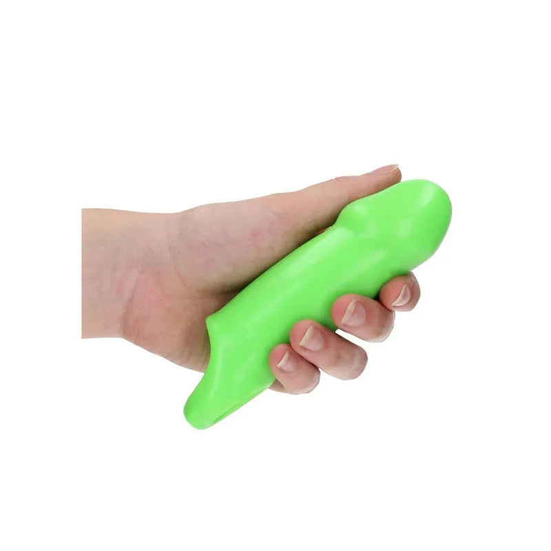 OUCH! Glow In The Dark Smooth Thick Stretchy Penis Sleeve - Take A Peek