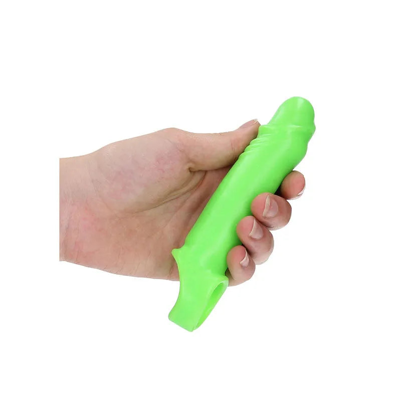 OUCH! Glow In The Dark Smooth Stretchy Penis Sleeve - Take A Peek