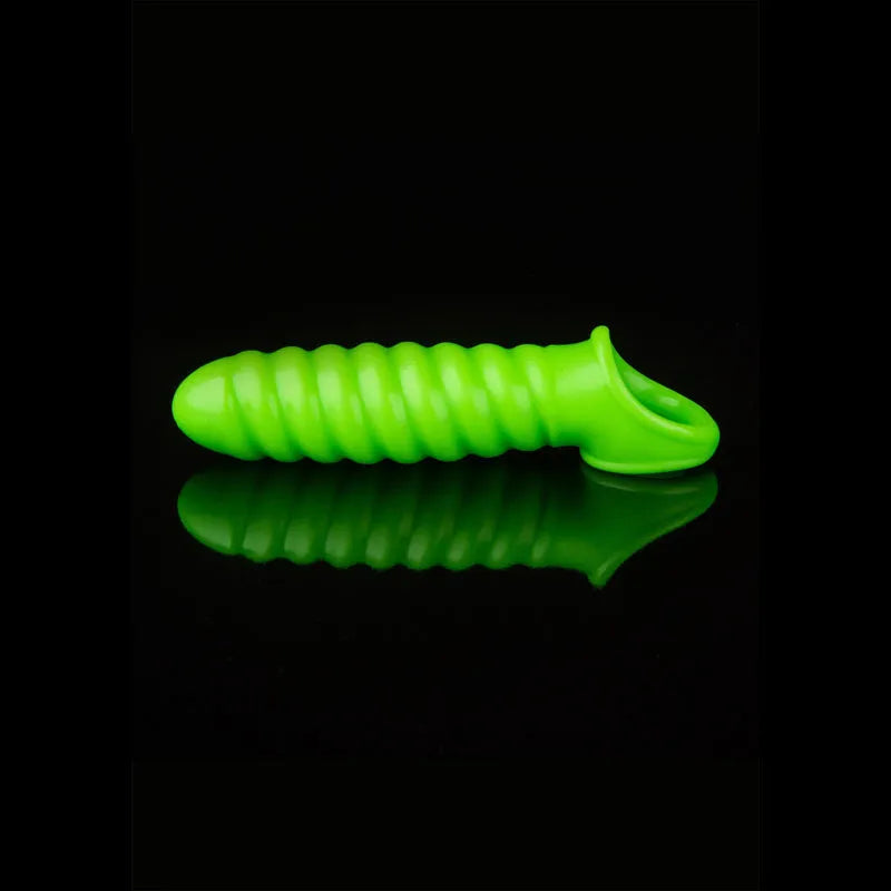 OUCH! Glow In The Dark Swirl Stretchy Penis Sleeve - Take A Peek