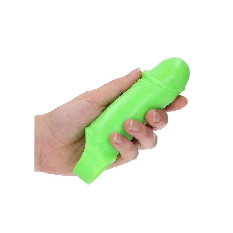 OUCH! Glow In The Dark Smooth Thick Stretchy Penis Sleeve - Take A Peek