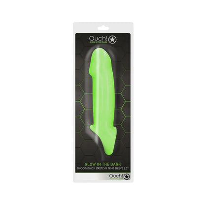 OUCH! Glow In The Dark Smooth Thick Stretchy Penis Sleeve - Take A Peek