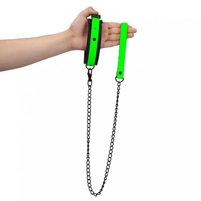 OUCH! Glow In The Dark Collar and Leash - Take A Peek