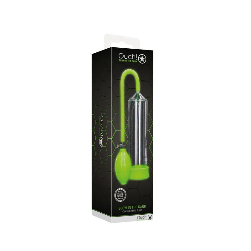 OUCH! Glow In The Dark Classic Penis Pump - Take A Peek