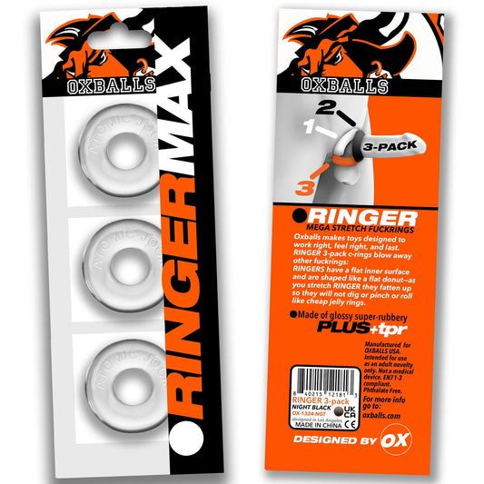 OXBALLS RINGER MAX 3-pack CLEAR - Take A Peek