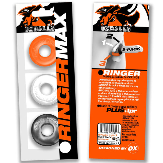 OXBALLS RINGER MAX 3-pack HAZZARD - Take A Peek