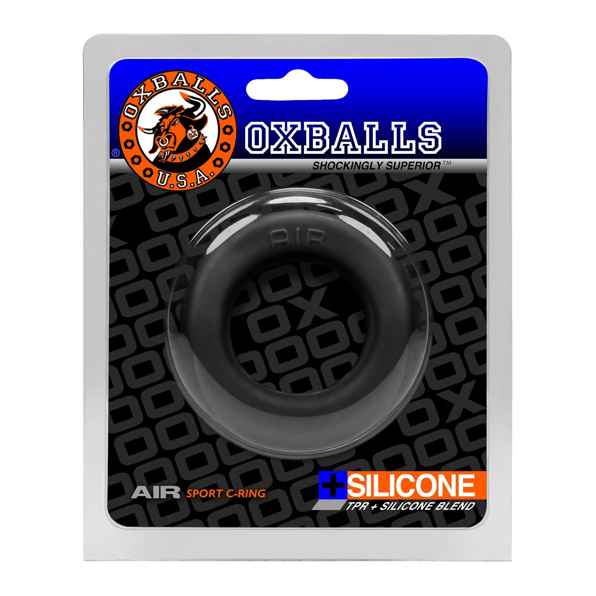 OXBALLS AIR lightweight airflow cockring BLACK ICE - Take A Peek