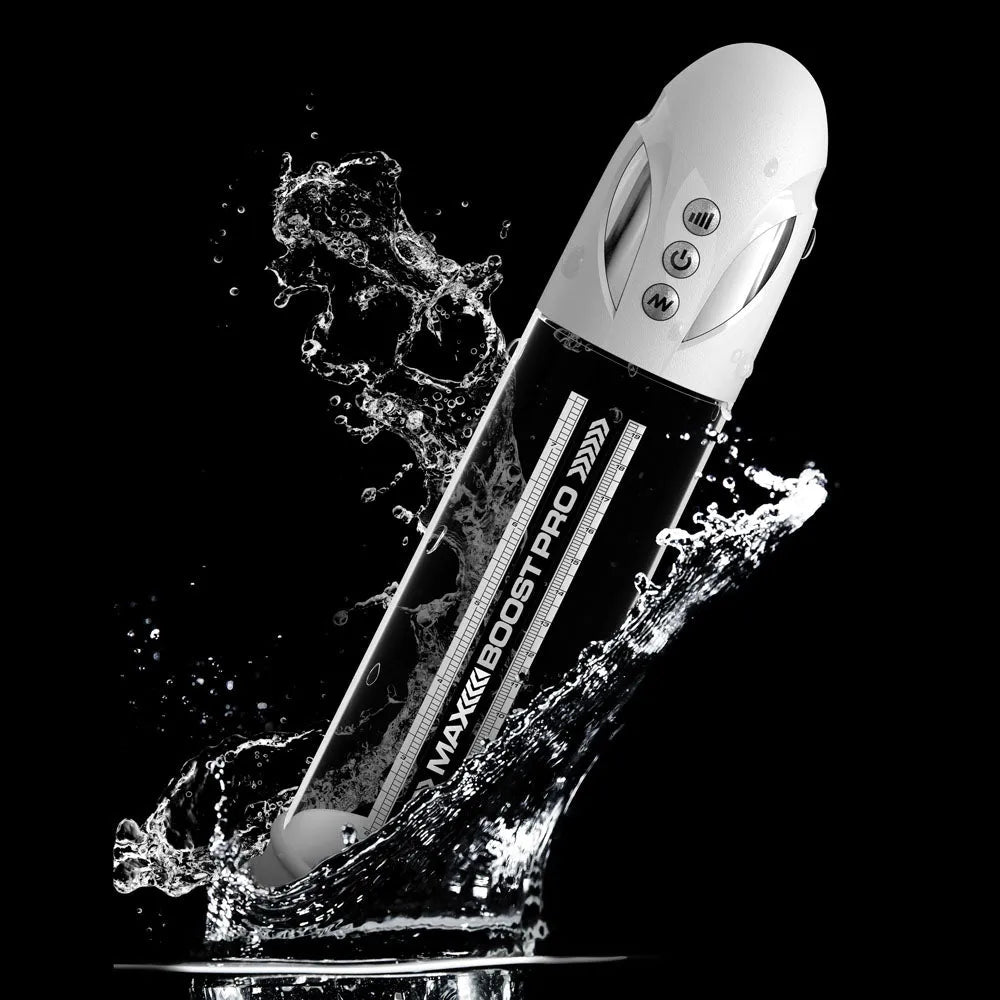 Pump Worx Max Boost Pro Flow -  - /Clear USB Rechargeable Waterproof Auto Penis Pump