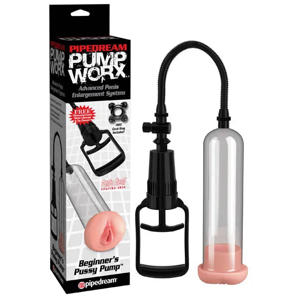 Bomba para el pene con funda vaginal para principiantes de Pump Worx