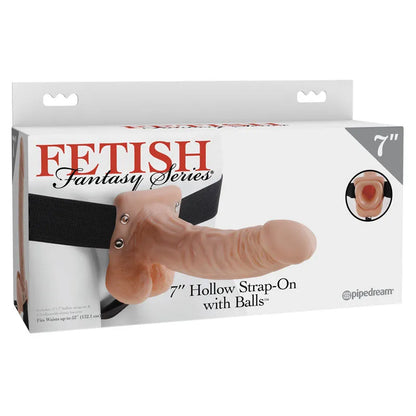 Fetish Fantasy Series 7'' Hollow Strap-On With Balls - Take A Peek