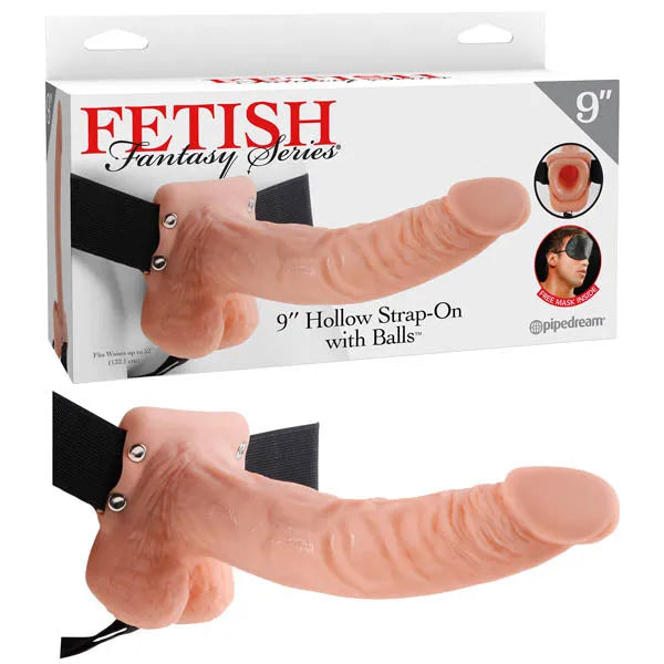 Fetish Fantasy Series 9'' Hollow Strap-on With Balls - Take A Peek