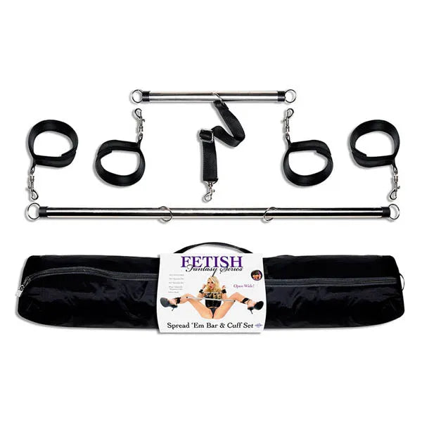 Fetish Fantasy Series Spread 'em Bar & Cuff Set - Take A Peek