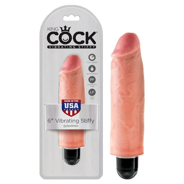 King Cock 6'' Vibrating Stiffy - Take A Peek