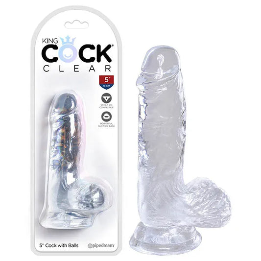 King Cock 5'' Cock with Balls - Take A Peek