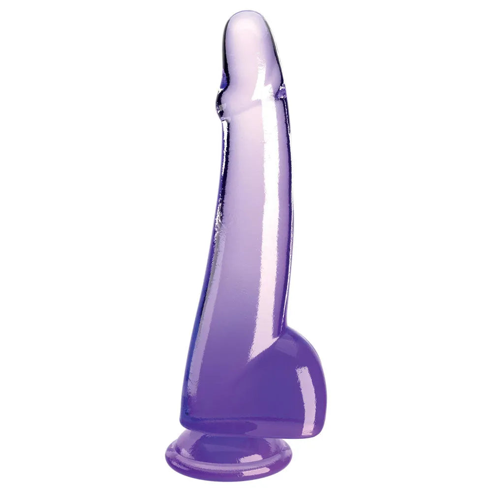 King Cock Clear 10'' Cock with Balls - - Take A Peek