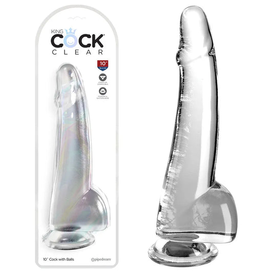 King Cock 10'' Cock with Balls - - Take A Peek