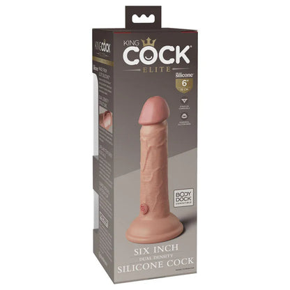 King Cock Elite 6'' Dual Density Cock - - Take A Peek