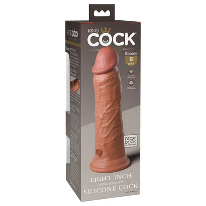 King Cock Elite 8'' Dual Density Cock - Tan - Take A Peek