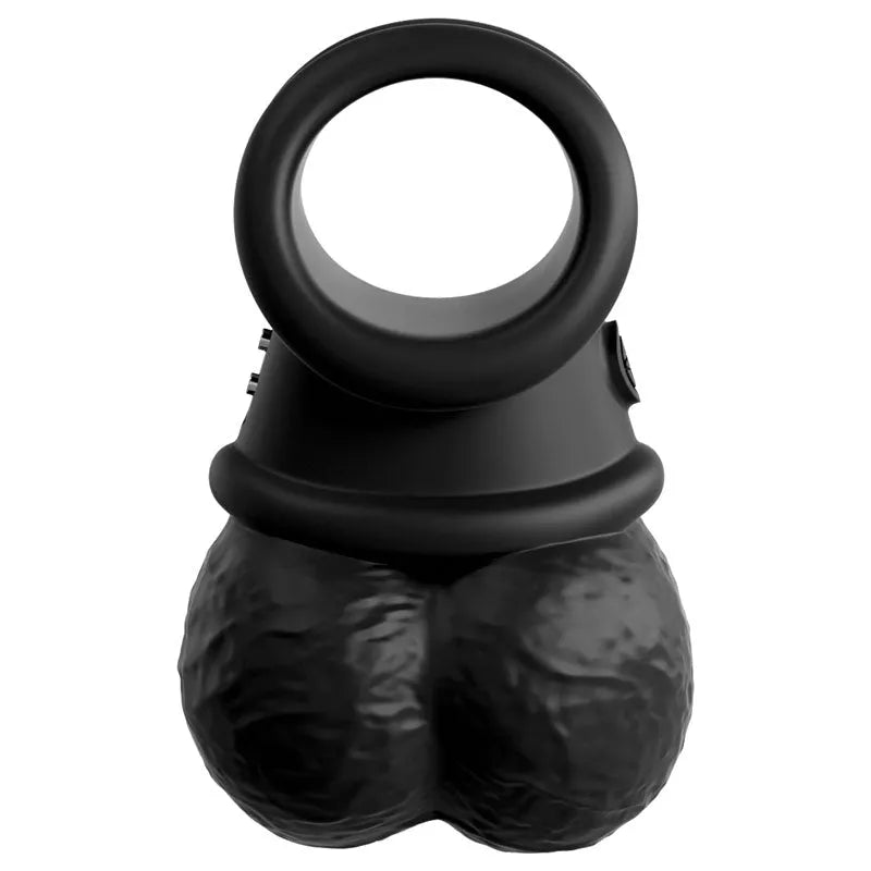 King Cock Elite The Crown Jewels Vibrating Silicone Balls - Take A Peek