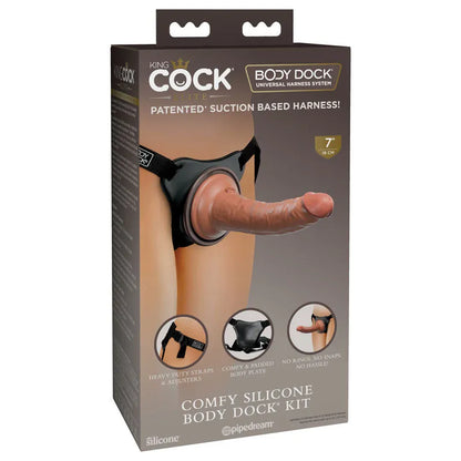 King Cock Elite Comfy Silicone Body Dock Kit - Take A Peek