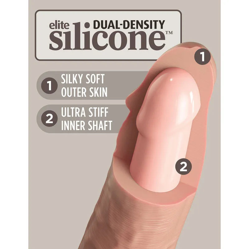 King Cock Elite Ultimate Vibrating Silicone Body Dock Kit - Take A Peek