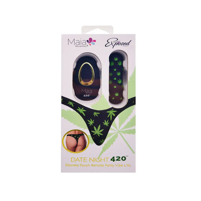 Maia DATE NIGHT 420 PANTY VIBE - L/XL -  L/XL 420 Panty with  USB Rechargeable Bullet & Remote