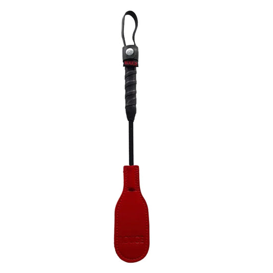 MINI LEATHER OVAL PADDLE RED - Take A Peek