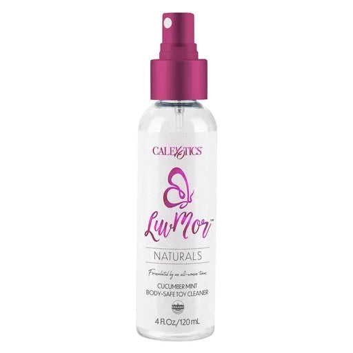 LuvMor Naturals Limpiador de juguetes seguro para el cuerpo con menta y pepino