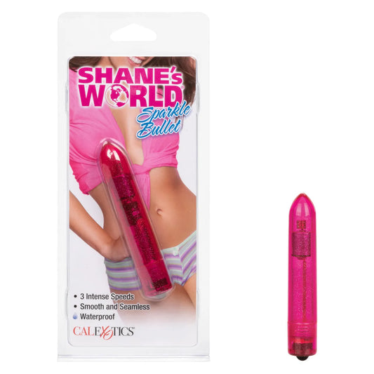 Shane's World Sparkle Bullet 4" Pink - Take A Peek