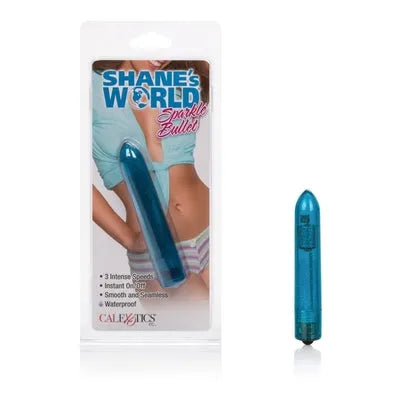 Shane's World Sparkle Bullet 4" Blue