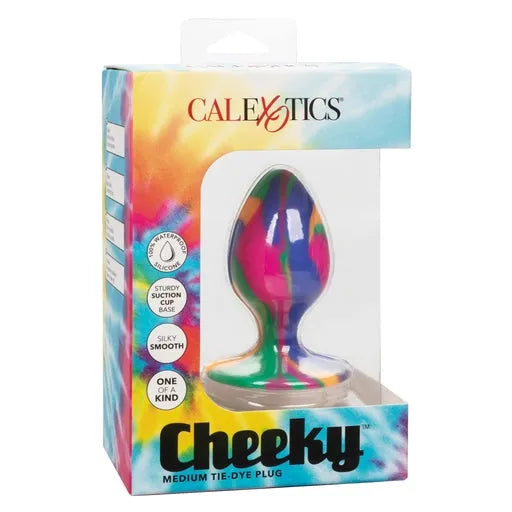 Plug Cheeky mediano con efecto tie-dye