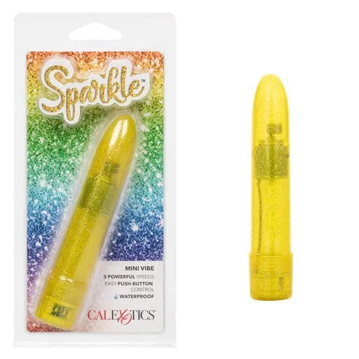 Mini Vibrador Sparkle - Amarillo