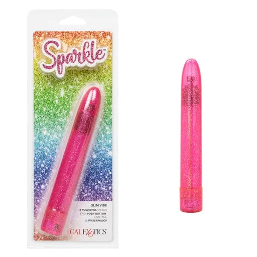 Vibrador Slim Sparkle - Rosa