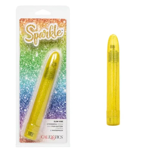 Vibrador Sparkle Slim - Amarillo