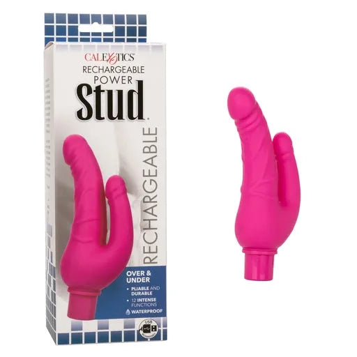 Rechargeable Power Stud Over & Under - Pink