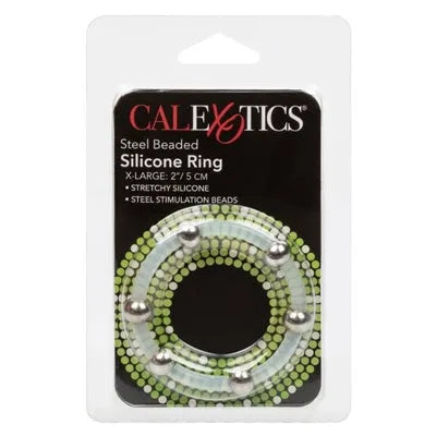 Steel Beaded Silicone Ring X-Large****