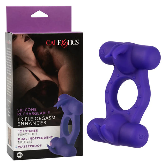 Silicone Rechargeable Triple Orgasm Enhancer - Take A Peek