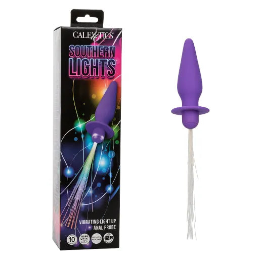 Southern Lights™ Vibrating Light Up Anal Probe - Purple - Take A Peek