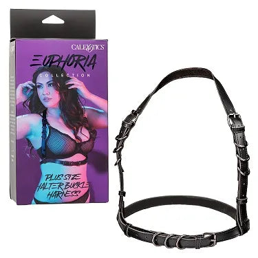 Euphoria Collection Plus Size Halter Buckle Harness