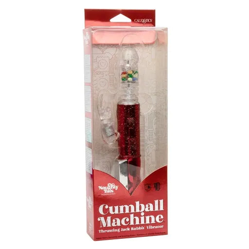 Naughty Bits Cumball Machine empujando el vibrador Jack Rabbit