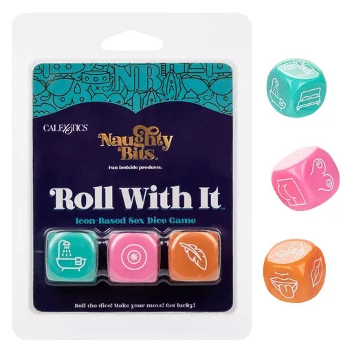 Naughty Bits Roll With It Dados sexuales basados ​​en iconos